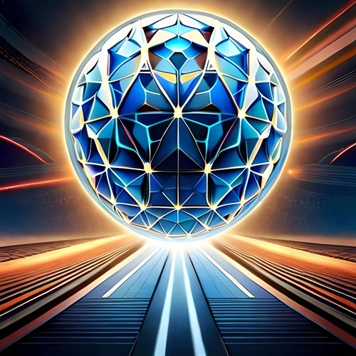 Una bola de enlaces que representa la blockchain